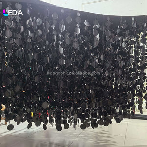 Colorful Red Gold Silver Sequin Beaded Curtain <b>Ceiling</b> & Wall Wedding Party Decoration Supplies - Product Image 5