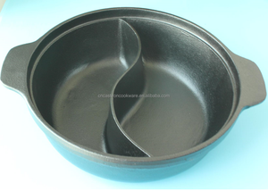 <span class=keywords><strong>หม้อ</strong></span>เหล็กหล่อญี่ปุ่นเคลือบสำเร็จรูปสำหรับทำซูคิยากิ ชาบู ชาบู นาเบะ ราเม็ง <span class=keywords><strong>หม้อ</strong></span><span class=keywords><strong>ไฟ</strong></span> ไม่ติดกระทะ - Product Image 4