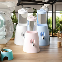 Mangeoire pour animaux de compagnie en plastique solide imperméable anti-goutte anti-fuite portable de qualité supérieure 2 en 1 pour hamster en gros
