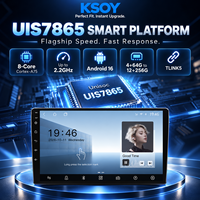 KSOY-TS105 Radio DVR Mobil Android, Audio Mobil Android, Navigasi 4G, Dual BT, Layar Sentuh Optik, Wireless Carplay, Universal RDS FM