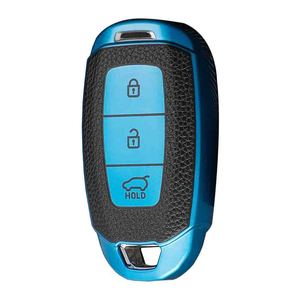 ที่หุ้มกุญแจรถตามสั่งของ huanyue พร้อมพื้นผิวหนังเหมาะสำหรับ Hyundai Elantra, ix35, Santa Fe, Sonata และ Festa - Product Image 2
