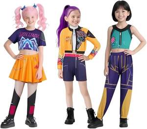 K-Pop Idool Stage <span class=keywords><strong>Outfit</strong></span> Vrouwen Dans Kostuum Set Rok Broek Crop Top Performance Wear - Product Image 2