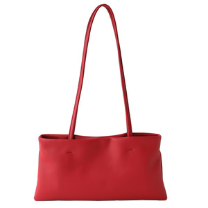 Sac à bandoulière souple en cuir véritable pour femme avec deux sangles et fermeture éclair, style simple, nouvelle collection Printemps/Été 2026 - Product Image 6