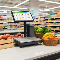 Balance de comptoir OEM personnalisable pour supermarché, balance d'étiquetage pour légumes et fruits, modèle S11, compatible Windows/Android, garantie 1 an