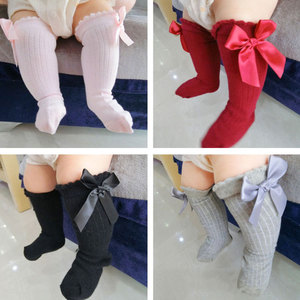 <span class=keywords><strong>Calcetines</strong></span> <span class=keywords><strong>Largos</strong></span> de Algodón Suave para Niñas Pequeñas, <span class=keywords><strong>Calcetines</strong></span> hasta la Rodilla para Bebés - Product Image 2