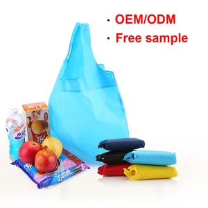 Sacs de courses promotionnels en nylon pliables pour supermarchés, imprimés sur mesure, vente en gros - Product Image 2