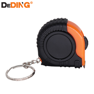 <span class=keywords><strong>Cinta</strong></span> métrica de acero al carbono de doble cara de 1m con llavero personalizado DeDing <span class=keywords><strong>para</strong></span> medir el cuerpo y cierre deslizante estable - Product Image 2