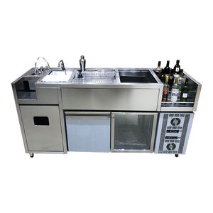 Mostrador de Ensaladas de Acero Inoxidable, Mostrador de Cócteles con Equipamiento para Exhibición - Product Image 1