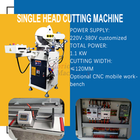 Pvc Fenêtre Porte Alu-Pvc Profil N'importe Quel Angle Scie À Tête Unique Cnc Profil Encochage Scie Circulaire Avec Machines Fenêtre Et Porte