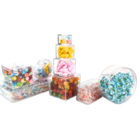 Boîte à bonbons en acrylique miniature personnalisée, emballage de boîte à bonbons, boîte à bonbons Sugarfina, boîte à cadeaux