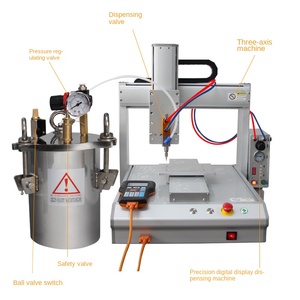 Robot distributeur de gule de bureau 3 axes entièrement automatique machine de distribution de silicone/résine époxy ab/colle UV - Product Image 4