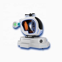 Simulateur de vol VR 9D pour parc d'attractions, simulateur de vol VR rotatif, cockpit de simulateur de réalité virtuelle à vendre