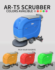 Bán chạy nhất t5p push-loại sàn Scrubber: Lithium-Ion pin thương mại làm sạch thiết bị bền PE cơ thể dễ dàng để hoạt động - Product Image 2