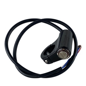 Interrupteur de guidon en alliage d'aluminium avec voyant lumineux pour moto, commande de feux de détresse double clignotants - Product Image 3