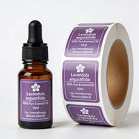 Autocollant cosmétique pour huile essentielle, personnalisé, auto-adhésif, imperméable, en rouleau, pour lotion corporelle, marque privée, marque de premier plan PT