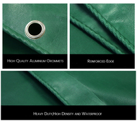 Bâche durable résistante de PVC de bâche de PVC 540gsm de camion bâche imperméable de camping de vert bleu poly bâches tissées