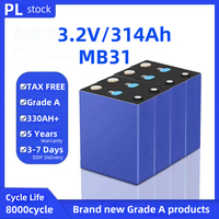 Batterie LiFePO4 rechargeable E/CORNE X 314Ah 3.2V pour système d'énergie domestique et stockage de panneaux solaires, en stock UE