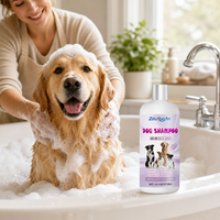 Champú para Perros Zourunan 50 en 1, 15.9 Oz 473ml, Limpieza Suave y Efectiva, Cuidado en Casa, Marca Privada, Venta al Por Mayor