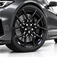 Jantes en alliage forgé 6061-T6 très vendues, 19, 20, 21, 22 pouces, 5x112, 5x130, concaves profondes, noires, pour Porsche 911, Audi RS3, RS5, RS6