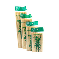 Brochettes en bambou pour griller crevettes, maïs, saumon, aile de poulet, pomme de terre, fruits, hot-dog, légumes, barbecue, kebab shish