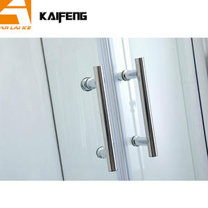 Mampara <span class=keywords><strong>de</strong></span> Ducha Corredera Económica <span class=keywords><strong>para</strong></span> <span class=keywords><strong>Baño</strong></span> KF-2301C Hangzhou, Base Cuadrante Desplazable con <span class=keywords><strong>Ruedas</strong></span> y Tira Magnética - Product Image 4