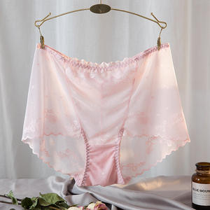 Vrouwen Ondergoed Plus Size Vrouwen Slips Vet Vrouwen Lace Lingerie Ondergoed Transparante Slipje Hipster Nylon + Katoen + Spandex - Product Image 5