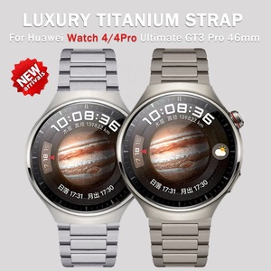 Fascia in titanio con fibbia piatta a forma di I da 22mm-per Samsung Watch6/5/4 e <span class=keywords><strong>Huawei</strong></span> <span class=keywords><strong>GT3</strong></span> <span class=keywords><strong>Pro</strong></span> - Product Image 1