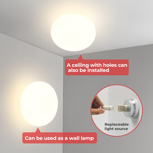 PULUOTI Modern Nordic G9 3000K LED <strong>Wall</strong> <strong>Light</strong> Round <strong>Silver</strong> Bracket Indoor Glass Fixture for Hotel Porch Living Room Hallway - Product Image 2