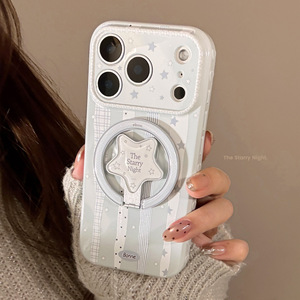 Coque Esthétique à Carreaux pour <span class=keywords><strong>iPhone</strong></span> avec Support Magnétique Étoile, Protection Antichoc en TPU pour <span class=keywords><strong>iPhone</strong></span> 17 16 15 14 - Product Image 2