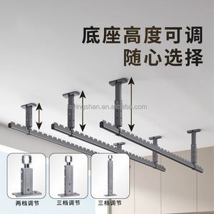 Gancho de tela de techo de alta resistencia, tendedero de aluminio, tendedero de ropa, colgadores de ropa montados en la pared - Product Image 4