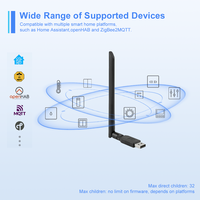 Dongle USB Zigbee 3.0, Hub Universal Inalámbrico Zigbee con Antena, Compatible con Home Assistant, Zigbee 2MQTT, OpenHAB