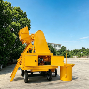 Bétonnière automatique avec moteur diesel et trémie élévatrice, productivité 12 m³/h, bétonnière mobile multifonctionnelle à tambour inclinable - Product Image 3