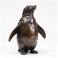 Collection de figurines d'oiseaux en laiton antique : Aigle, Paon, Flamant rose, Pingouin, Grue, Érable, Perroquet, Cygne, Canard – Décoration pour bureau et maison