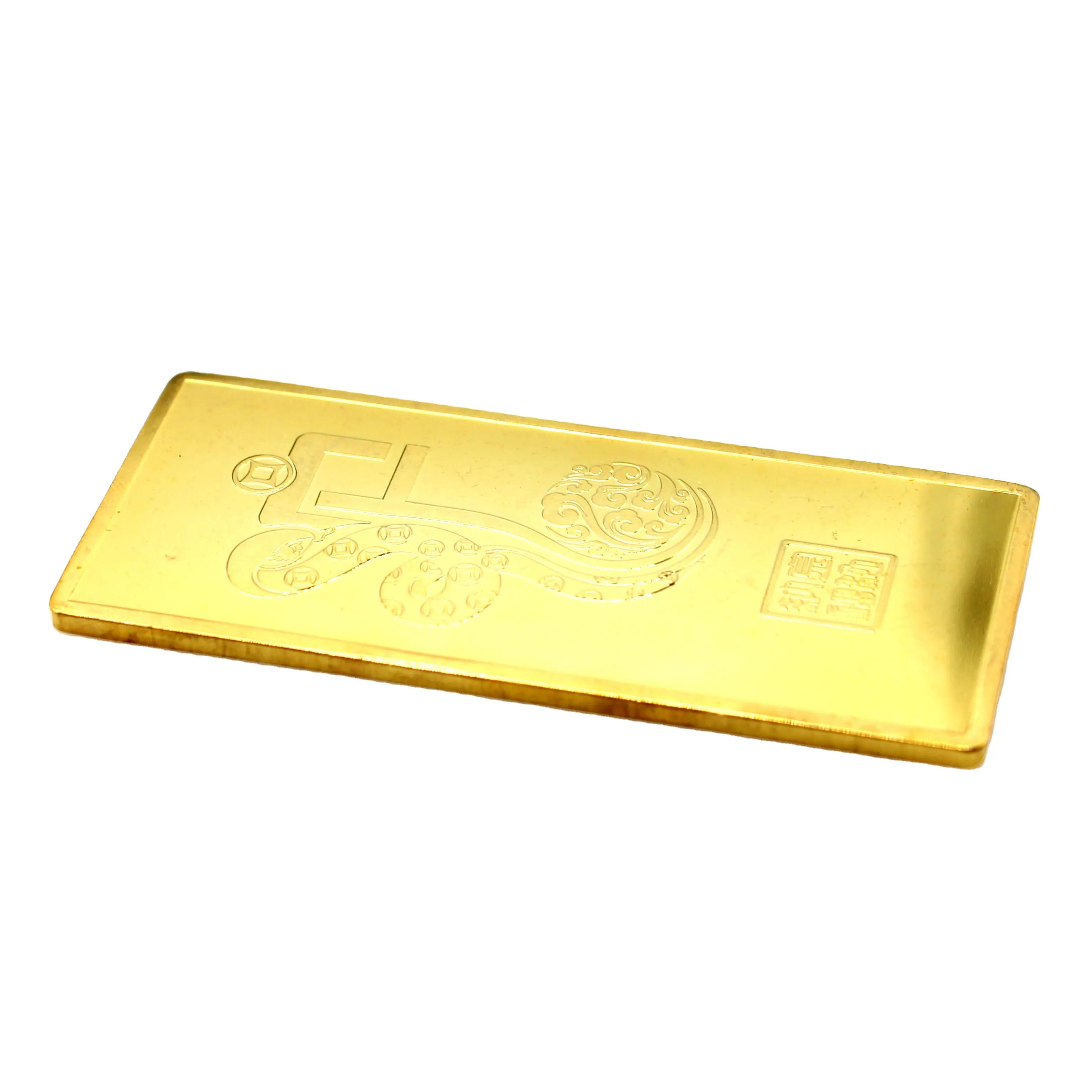 24k Real 999 Gold Bars Solid Brick Bank Gold Shop Home Desktop decorazioni 999 lingotti d'oro puro