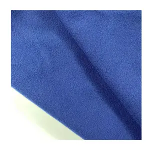 Mingmao textil invierno Buena solidez del color 100% poli fibra azul marino hilado Fleece cepillado