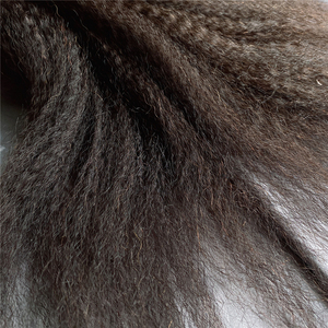 Extensions de cheveux humains bouclés crépus à bandes adhésives en kératine brune naturelle – Achetez maintenant - Product Image 4