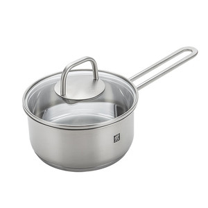 Casserole en acier inoxydable Zwilling 1,5 L avec couvercle, compatible induction, pour usage individuel - Product Image 1