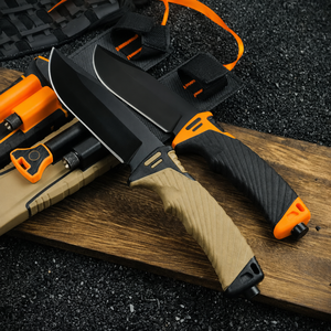 Cuchillo <span class=keywords><strong>de</strong></span> Supervivencia Todo en Uno con Hoja 440C y Mango FRN, Cuchillo <span class=keywords><strong>de</strong></span> Caza <span class=keywords><strong>de</strong></span> Hoja Fija con Brújula, Encendedor, Cortador <span class=keywords><strong>de</strong></span> Cuerda y Funda, Kit EDC - Product Image 3