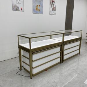 Diseños de escaparate de vidrio de lujo con 3 cajones Luz Led en el interior para escaparate de exhibición de reloj de pulsera - Product Image 3