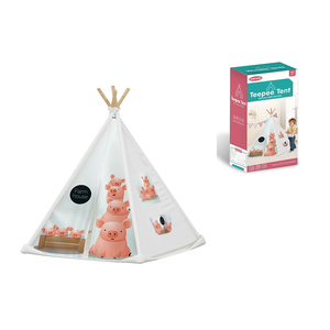 Tente triangulaire à assembler soi-même modèle de luxe léger en <span class=keywords><strong>rose</strong></span> motif <span class=keywords><strong>tipi</strong></span> pour princesses - Product Image 2