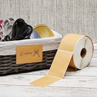 Individuelle Selbstklebende Umweltfreundliche Wasserfeste Braune Kraftpapier-Aufkleber Beschreibbare Siegeletiketten Bedruckte Gewürzflaschen-Etiketten