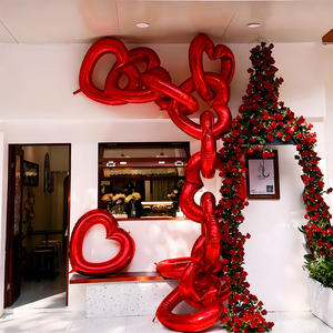 40-Zoll-Herzballons Großer hohler Herz folien ballon zum Valentinstag Hochzeit Baby party Jubiläums feier Dekor - Product Image 3