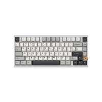 COX New Mechanical Cherry USB 2.0 Aluminum Full Size 80-Key Wireless 2.4Ghz RGB Gaming Keyboard Double Shot PBT Switch Caramel