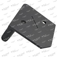 WINSTAR Langlebiger Möbelverbinder TV-Schrank-Fuß Metall Moderne Sofa- und Bettbeine in Schwarzer Farbe