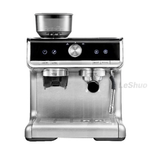Machine à café semi-automatique avec moulin intégré, acier inoxydable, pression de 15 bars, usage domestique et commercial - Product Image 2