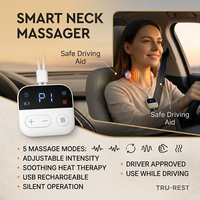 Masseur de cou électrique intelligent à impulsions chauffantes pour relaxation musculaire profonde, soulagement des vertèbres cervicales, appareil de santé