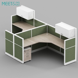 Modern Modular Wooden Office <b>Workstation</b> <b>Desk</b> High-Partition Acoustic Privacy Cubicles Soundproof Extendable Design for Home Use - Product Image 1