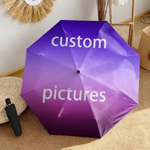 Parapluie pliant personnalisé violet dégradé avec photo, cadeau personnalisé avec impression UV, commande unique, Ombrello Personalizzato - Product Image 3