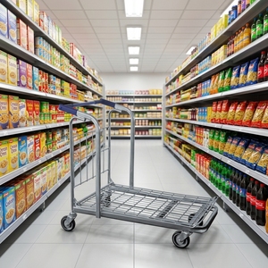 Chariot de transport pliable en acier robuste <span class=keywords><strong>SXE</strong></span>-3, meilleur prix, pour supermarchés, déménagements et entrepôts - Product Image 3