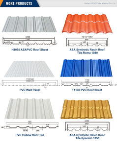 Tôle de toiture en PVC de style <span class=keywords><strong>colonial</strong></span>, profil ondulé, tuile de toit en plastique pour maison, bungalow, Amérique latine - Product Image 6
